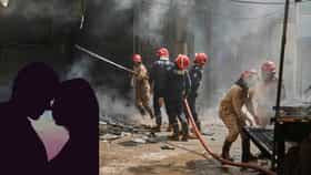 शरीर जळून खाक पण त्यांनी साथ सोडली नाही...काळीज पिळवटून टाकणारे दृश्य.