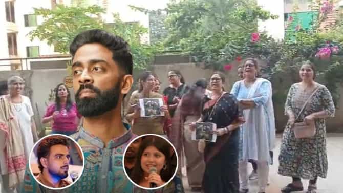 प्रणित मोरे याच्या सोसायटीत महिलांचे आंदोलन, दिली बिर्याणी आणि ३७० रुपयांची भेट....