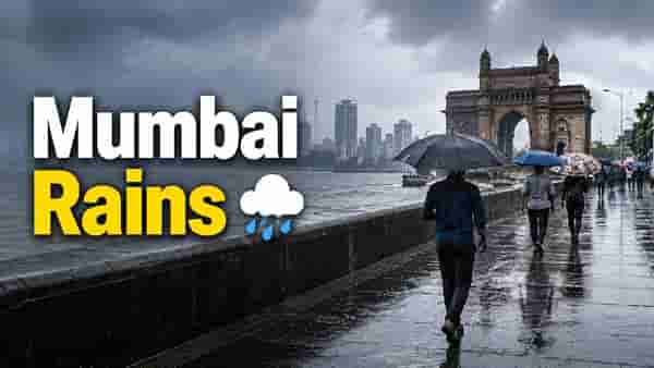 Mumbai Rain Update | अखेर मुंबईत पावसाने लावली हजेरी! पहाटेपासून रिमझिम सरी, मुंबईकर सुखावले