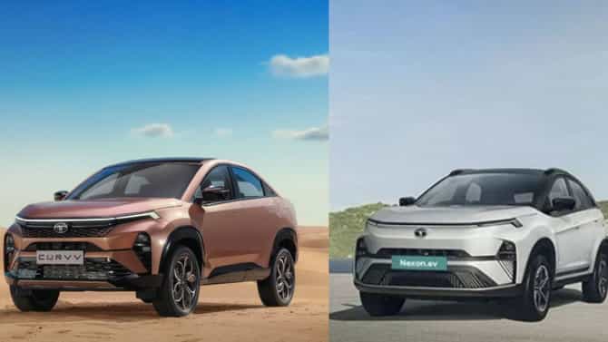 टाटा गाड्यांवर बंपर सूट! Nexon आणि Curvv खरेदीवर मिळणार थेट 55,000 पर्यंतचा मोठा डिस्काउंट