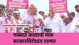 गळ्यात कांद्याची माळ, सरकारविरोधात एल्गार... रोहित पवारांचा इशारा काय?.