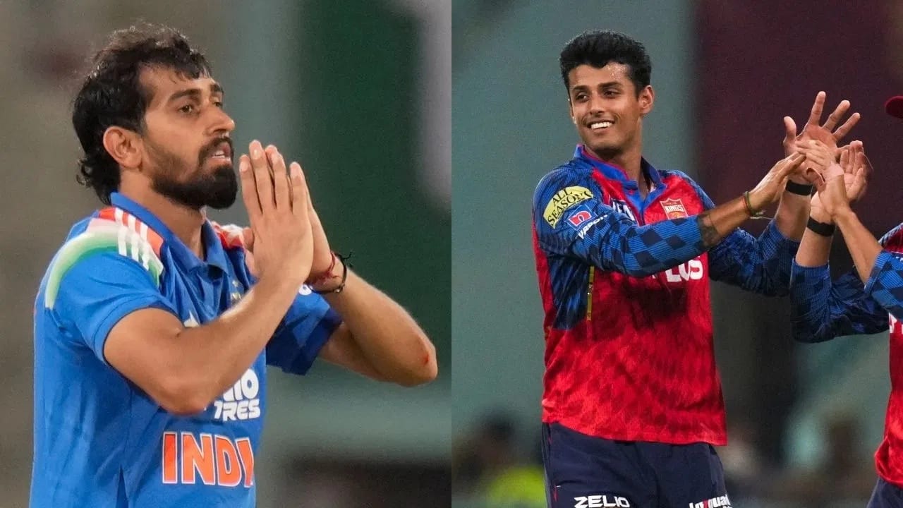 दरम्यान आयर्लंड दौऱ्यात टीम इंडियाकडून दोघांचं टी 20i पदार्पण झालं. वेगवान गोलंदाज प्रिंस  यादव आणि ऑलराउंडर सूर्यांश शेडगे या दोघांचं आयर्लंड विरूद्धच्या दुसऱ्या सामन्यातून पदार्पण झालं. (Photo: PTI)