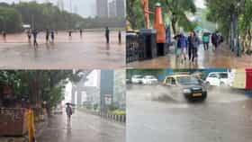 धिंगाणा.. मुंबईत पावसाची दमदार हजेरी, वाहतूक कोंडी; चाकरमान्यांचे हाल.