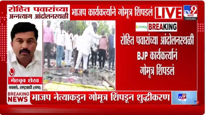 अशा लोकांमुळे पंढरपूर अशुद्ध झाले... रोहित पवारांच्या आंदोलनानंतर भाजप नेत्याची जोरदार टीका अशा लोकांमुळे पंढरपूर अशुद्ध झाले... रोहित पवारांच्या आंदोलनानंतर भाजप नेत्याची जोरदार टीका
