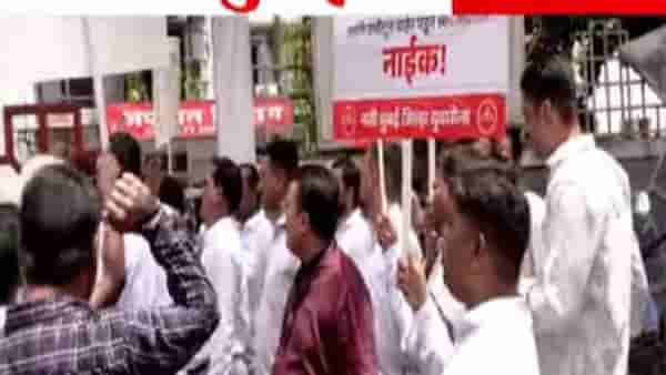 शिंदेंचं नाव नसल्याने नवी मुंबईत वातावरण तापलं, आत गणेश नाईक, बाहेर शिवसैनिक, तिसऱ्यांदा असं झालं ना तर..