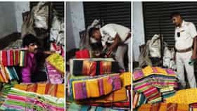 साड्यांच्या गठ्यात लपला TMC नेता, पोलिसांनी केली अटक, Video Viral.
