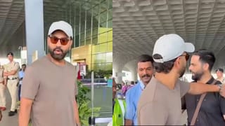 Rohit Sharma: फॅन्ससाठी कायपण! चाहत्यासाठी चक्क बॉडीगार्डशी भिडला रोहित; मुंबई एअरपोर्टवरील Video Viral
