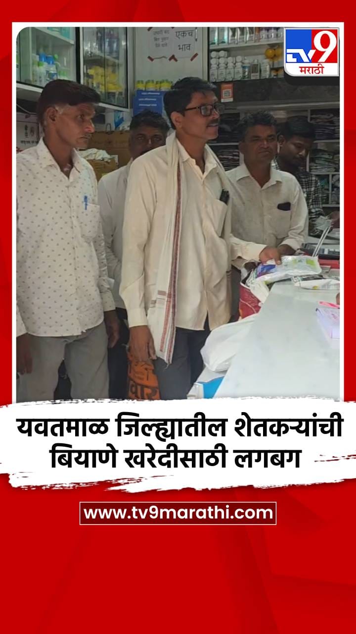 यवतमाळ जिल्ह्यातील शेतकऱ्यांची बियाणे खरेदीसाठी लगबग-1698128
