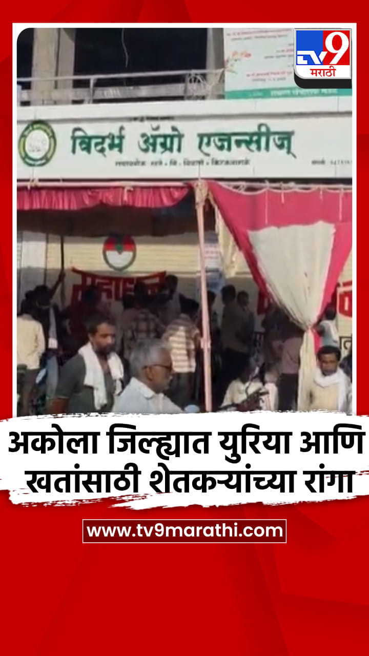 अकोला जिल्ह्यात युरिया आणि खतांसाठी शेतकऱ्यांच्या रांगा-1687928