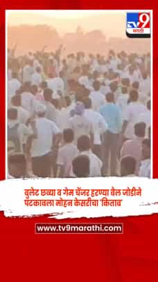 सांगली - बुलेट छब्या व गेम चेंजर हरण्या बैल जोडीने पटकावला मोहन केसरीचा 'किताब'-1689069