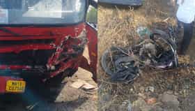 राज्यात पुन्हा बसचा अपघात, कार, बाईकला धडक; 6 जणांचा जागीच अंत.