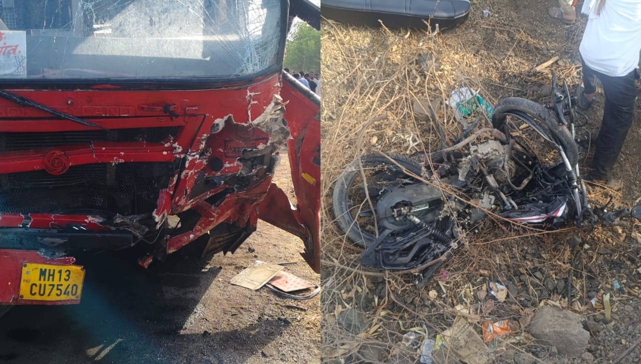 राज्यात पुन्हा बसचा अपघात, कार, बाईकला धडक; 6 जणांचा जागीच अंत राज्यात पुन्हा बसचा अपघात, कार, बाईकला धडक; 6 जणांचा जागीच अंत