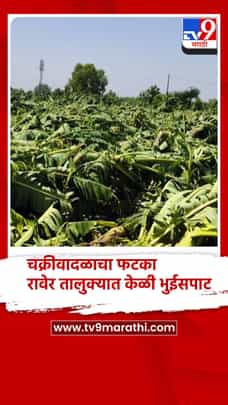 चक्रीवादळ, गारपिटीचा मोठा फटका, रावेर तालुक्यात केळी भुईसपाट-1683976