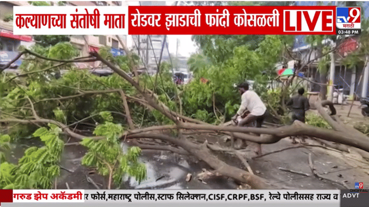 कल्याणमध्ये भयंकर घडलं, झाडाच्या फांदीने केला घात, पाऊस येताच... कल्याणमध्ये भयंकर घडलं, झाडाच्या फांदीने केला घात, पाऊस येताच...