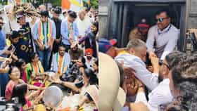 रोहिणी खडसेंना हात पाय पकडून उचलले, पवार-आव्हाडही पोलिसांच्या ताब्यात.