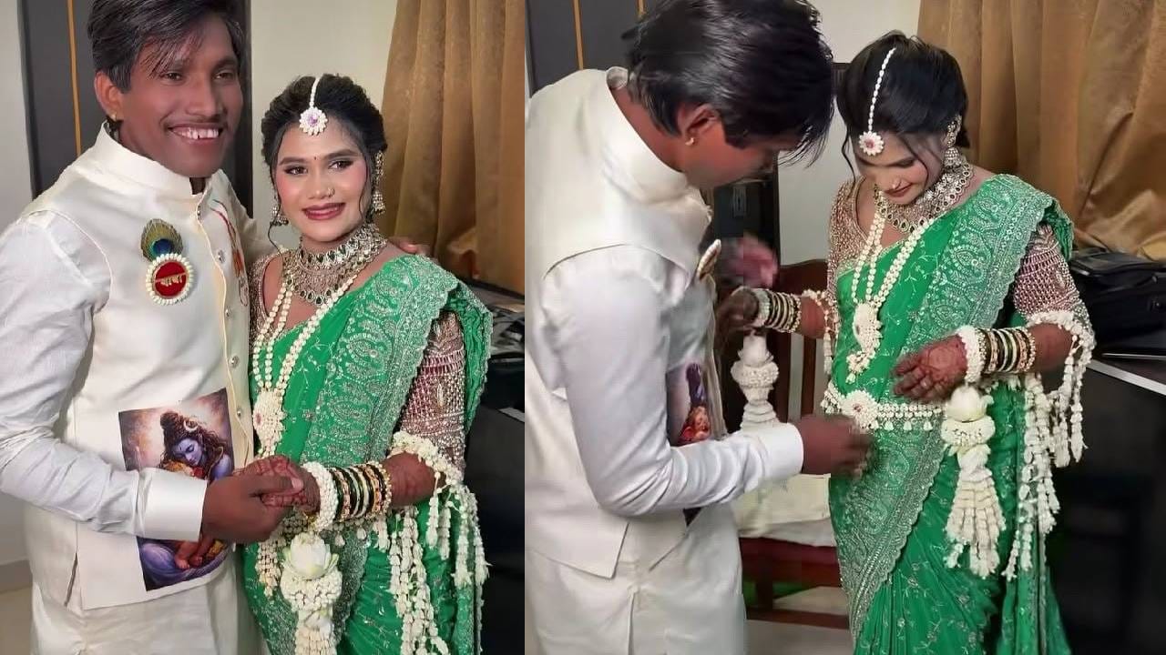 बिग बॉस विजेता सूरज चव्हाण आणि संजना लवकरच आईबाबा होणार आहेत. नुकतचं संजनाच डोहाळेजवण थाटात पार पडलं. यावेळी अभिनेत्री जान्हवी किल्लेकर आवर्जून उपस्थित होती. त्यावेळेचे गोड फोट आणि गोड क्षण तिने व्हिडीओतून शेअर केले. मी आत्या होणार आहे, म्हणत तिने सुरज संजनासोबतचा व्हिडीओ टाकला.