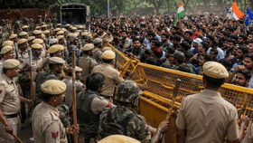 दिल्लीत मोठ्या घडमोडी! पुन्हा पोलिसांचा आंदोलकांवर लाठीचार्ज अन्....-1719066