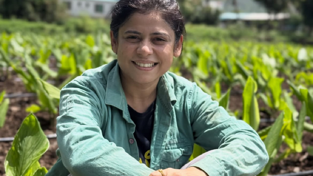 अनेकदा ती घरच्या शेतात काम करतानाचे फोटो आणि व्हिडिओ चाहत्यांसोबत शेअर करत असते. यावेळी अश्विनीने आपल्या इन्स्टाग्राम अकाऊंटवर हळदीच्या शेतात खुरपणी करतानाचे काही खास फोटो पोस्ट केले आहेत. या फोटोमध्ये ती अत्यंत साध्या वेशात शेतात काम करताना दिसत असून, हळदीच्या पिकाची मशागत करत असल्याचे पाहायला मिळते. 