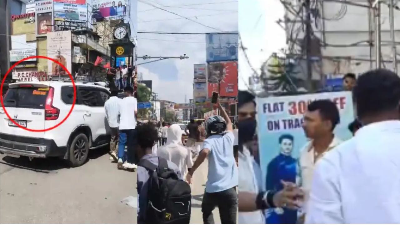 भाजप आमदाराच्या गाडीवर हल्ला, मारण्याचा प्रयत्न भाजप आमदाराच्या गाडीवर हल्ला, मारण्याचा प्रयत्न