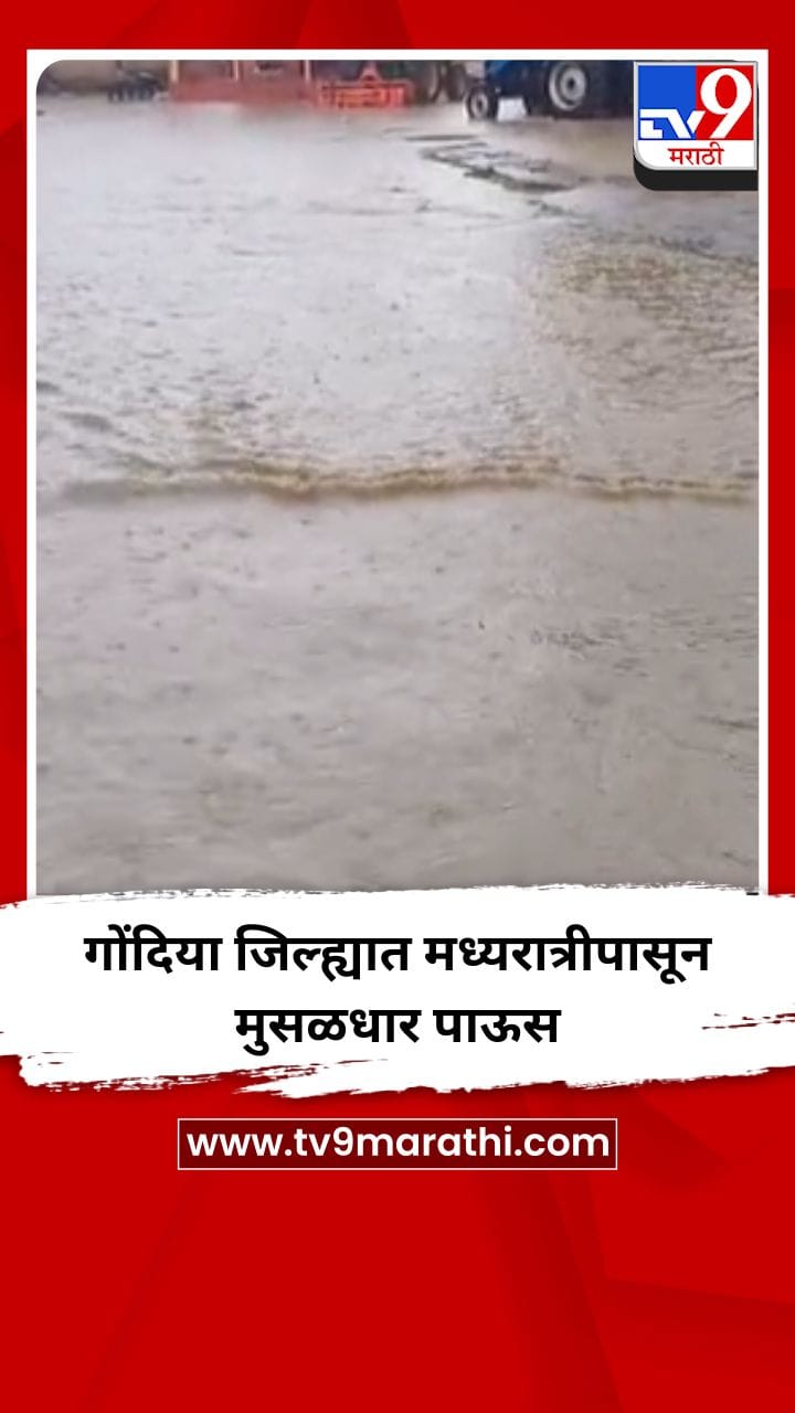 गोंदिया जिल्ह्यात मध्यरात्रीपासून मुसळधार पाऊस-1701861