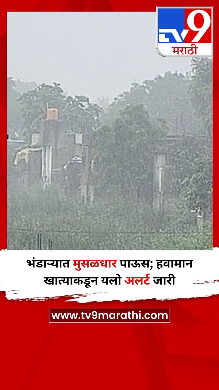 भंडाऱ्यात मुसळधार पाऊस; हवामान खात्याकडून यलो अलर्ट जारी-1714382
