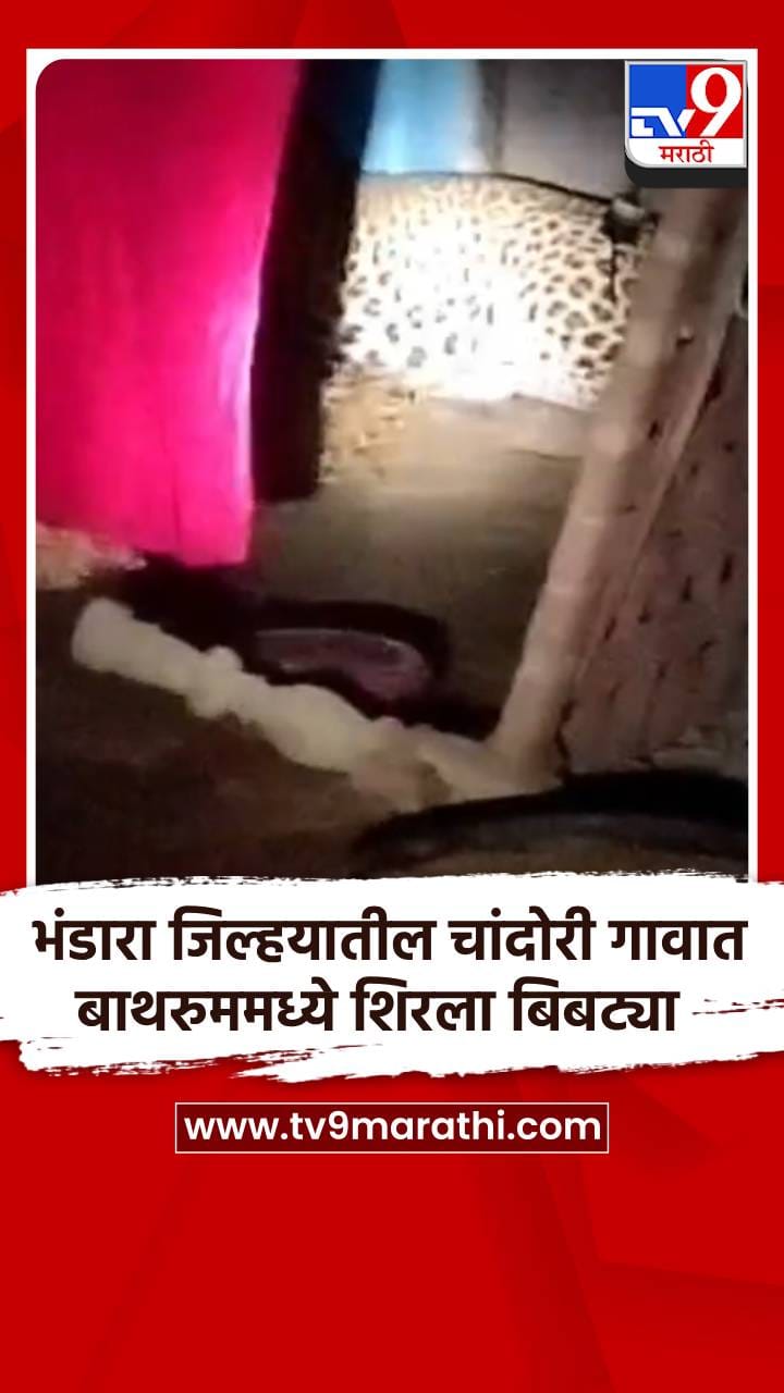 भंडारा जिल्हयातील चांदोरी गावात बाथरुममध्ये शिरला बिबट्या-1718747