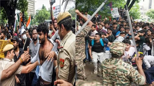 Video : थोडीतरी लाज बाळगा, किती सलाम ठोकणार..,’ पोलिसांचा CJP आंदोलकांवर लाठीचार्ज, प्रसिद्ध गायकाचा संताप