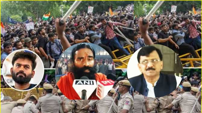 Baba Ramdev: जेन झीं नी भारताला बदनाम केलं, रामदेव बाबांचा दावा, आंदोलनातून महिलांचे कपडे घालून... संजय राऊतांनी मग सगळंच काढलं