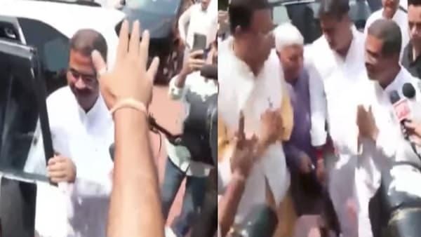 धर्मेंद्र प्रधान यांना बघताच सत्ताधारी पक्षाच्या खासदारांनी धाव, राजीनाम्यानंतर संसदेत पोहोचताच..