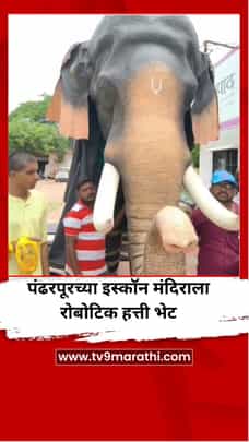 पंढरपूरच्या इस्कॉन मंदिराला हेमा मालिनी यांनी दिला रोबोटिक हत्ती भेट-1715088