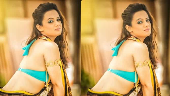 घाणेरडं बोलायचं असेल तर..., हॉल्टरनेक ब्लाउजवर स्पृहा जोशीने अखेर सोडलं मौन