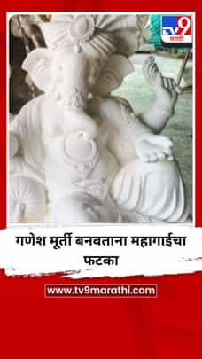 गणेश मूर्ती बनवताना महागाईचा फटका-1711923