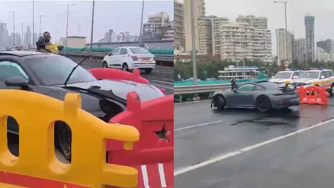 Mumbai Porsche Accident: कोस्टल रोडवर काळजात धस्सं करणारा अपघात; एका गोष्टीमुळे वाचले चालकाचे प्राण