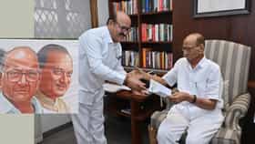 दादांच्या राष्ट्रवादीच्या बॅनरवर शरद पवारांचा फोटो! एकत्रिकरणाची नांदी.