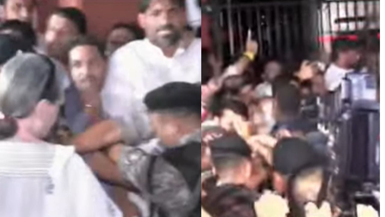 सोनिया गांधी थेट मंदिर मार्ग पोलीस ठाण्यात; तीन तासांनंतर राहुल गांधी, प्रियंका गांधींची सुटका, काँग्रेस कार्यकर्ते आक्रमक सोनिया गांधी थेट मंदिर मार्ग पोलीस ठाण्यात; तीन तासांनंतर राहुल गांधी, प्रियंका गांधींची सुटका, काँग्रेस कार्यकर्ते आक्रमक
