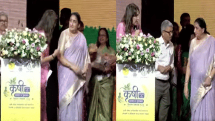 Sunetra Pawar | नाव पुकारलं मात्र... कृषी पुरस्कार वितरण कार्यक्रमात सुनेत्रा पवारांना वेटिंगवर ठेवलं? भर मंचावर... Sunetra Pawar | नाव पुकारलं मात्र... कृषी पुरस्कार वितरण कार्यक्रमात सुनेत्रा पवारांना वेटिंगवर ठेवलं? भर मंचावर...