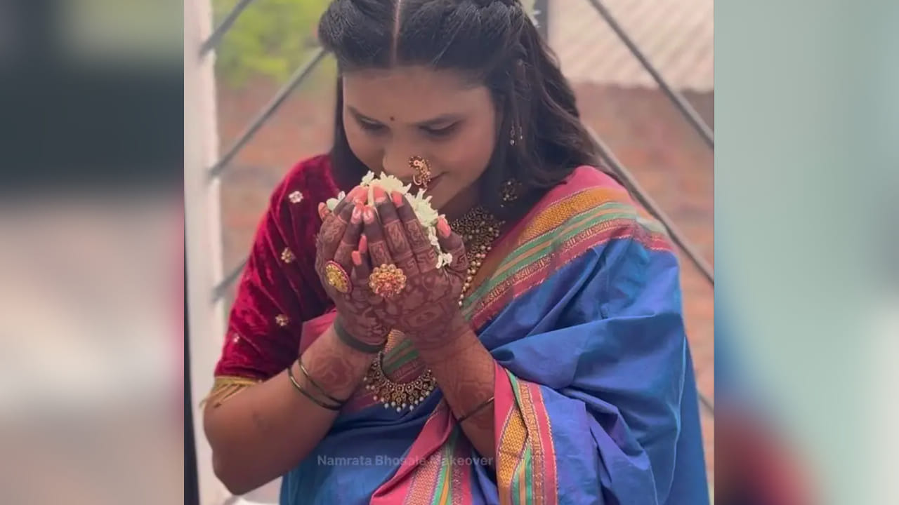 हातात घातलेली मोठी गोल अंगठी, तसेच हातावरील सुंदर मेहंदी तिच्या पारंपरिक लुकला आणखी भर घालत आहे. प्रत्येक फोटोशूटमध्ये तिच्या चेहऱ्यावरील आनंद आणि आई होण्याचा विशेष भाव चाहत्यांचे मन जिंकत आहे.
