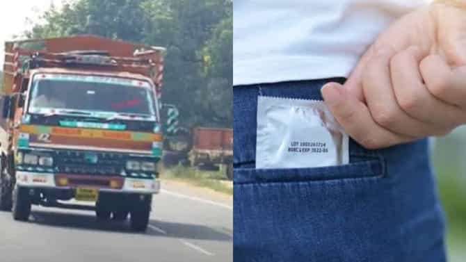 ट्रकवर Use Dipper at night असं का लिहिलं जातं, कंडोमसोबत आहे खास कनेक्शन, तुम्हाला माहितीये का?