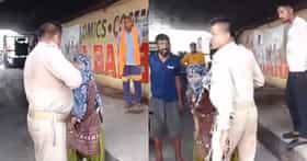 भर रस्त्यात राडा; छेड काढल्याने महिलेने होमगार्डला चोपलं, VIDEO.