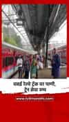 वसई रेल्वे ट्रॅक वर पाणी, ट्रेन सेवा ठप्प