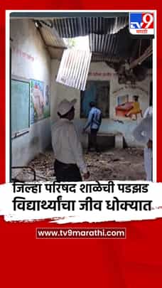 बुटखेडा येथील जिल्हा परिषद शाळेची पडझड;विद्यार्थ्यांचा जीव धोक्यात-1703642