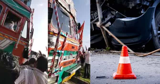 पुण्यातील जेजुरीत भीषण अपघात; 3 महिला वारकऱ्यांचा जागीच मृत्यू