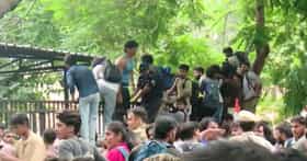 कॉक्रोच जनता पार्टीचं आंदोलन चिघळलं; काही आंदोलक संसद भवन परिसरात.
