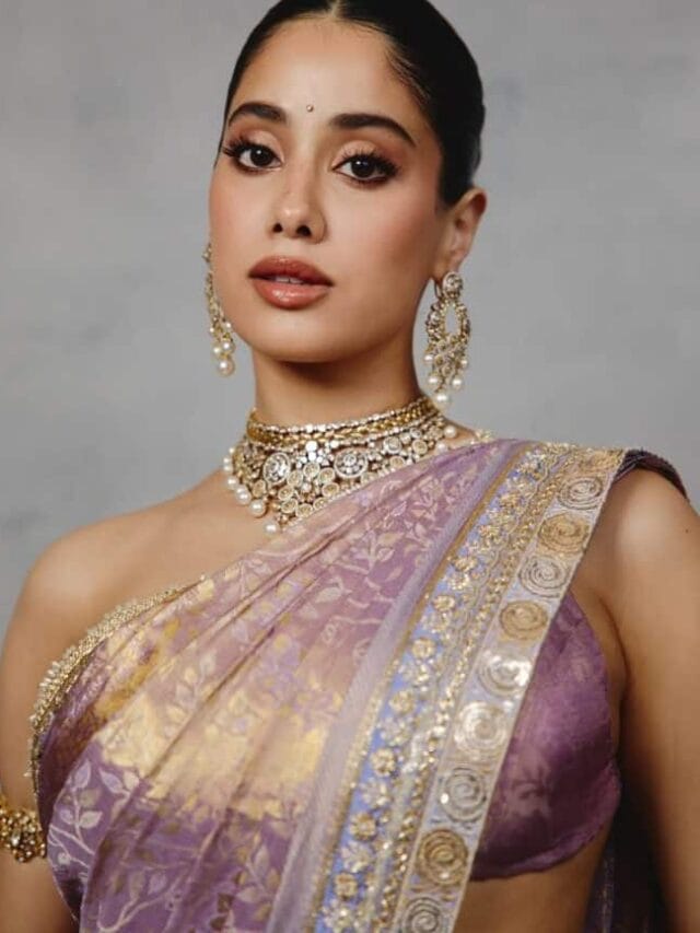 janhvi kapoor च्या हातावर रंगली माजी मुख्यमंत्र्याच्या नातवाच्या नावाची मेहंदी