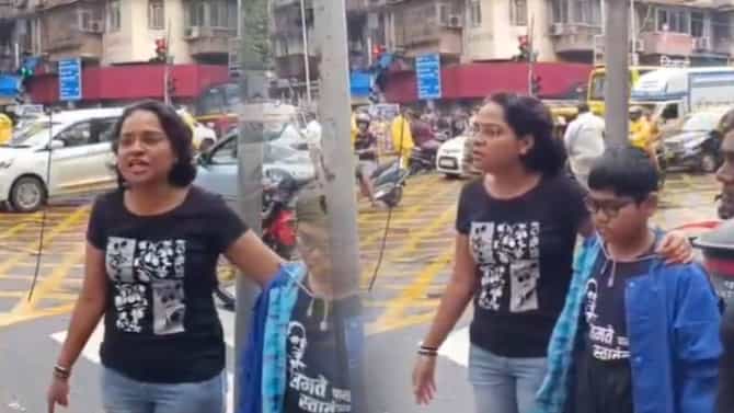 Video : अरे कसलं संरक्षण देताय, पोलिसांवर महिला प्रचंड संतापली, राऊतांनी ट्वीट करत केलं कौतुक!