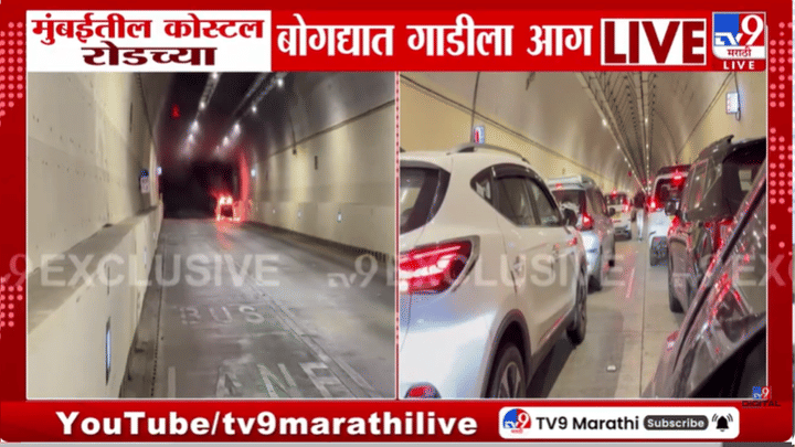 Video | कोस्टल रोडवर भीषण अपघात! प्रचंड धूर... एका पाठोपाठ एक गाड्या उलट दिशेने... पहा व्हिडीओ Video | कोस्टल रोडवर भीषण अपघात! प्रचंड धूर... एका पाठोपाठ एक गाड्या उलट दिशेने... पहा व्हिडीओ