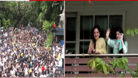 ठाकरे बंधूंच्या जल्लोष सभेनंतर ठाकरे वहिनी बाल्कनीत आल्या अन्.....