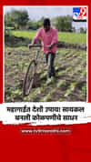 महागाईत देशी उपाय! सायकल बनली कोळपणीचे साधन