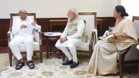 शरद पवार पंतप्रधान नरेंद्र मोदींना भेटले; काय झाली चर्चा?.