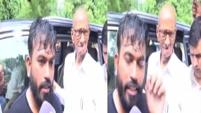 CJP Delhi Protest : शरद पवार अभिजित दीपकेंना भेटले, म्हणाले काय मदत पाहिजे? जंतर मंतरवर काय घडलं?